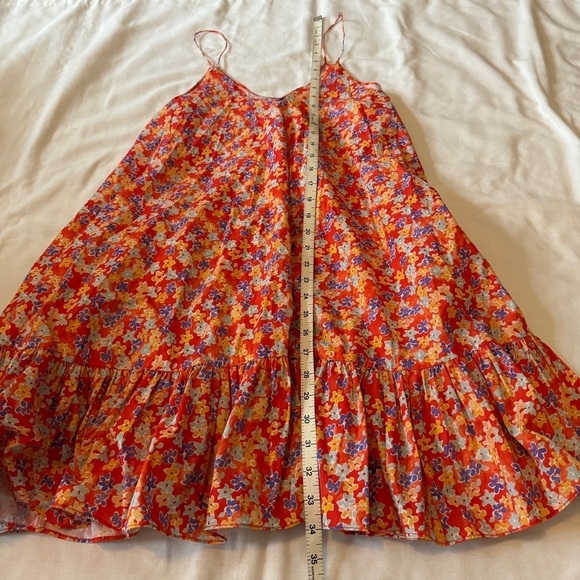 Caroline Constas Red and Blue Floral Mini Dress - Picture 6 of 8